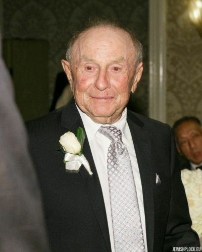 Jack (Icek) Nierób (photo taken during the celebration of Jack's 90th birthday)